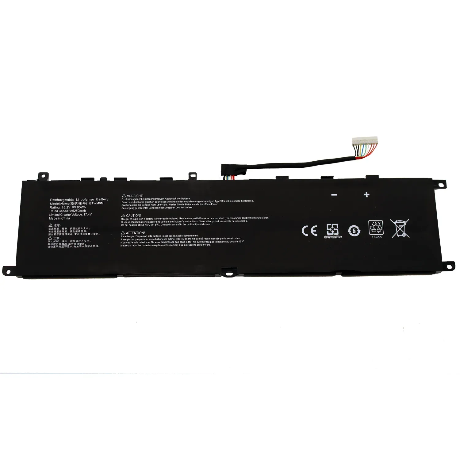 BATERIA PARA PORTÁTIL MSI BTY-M6M GE66 GS66 GE76 15.2V