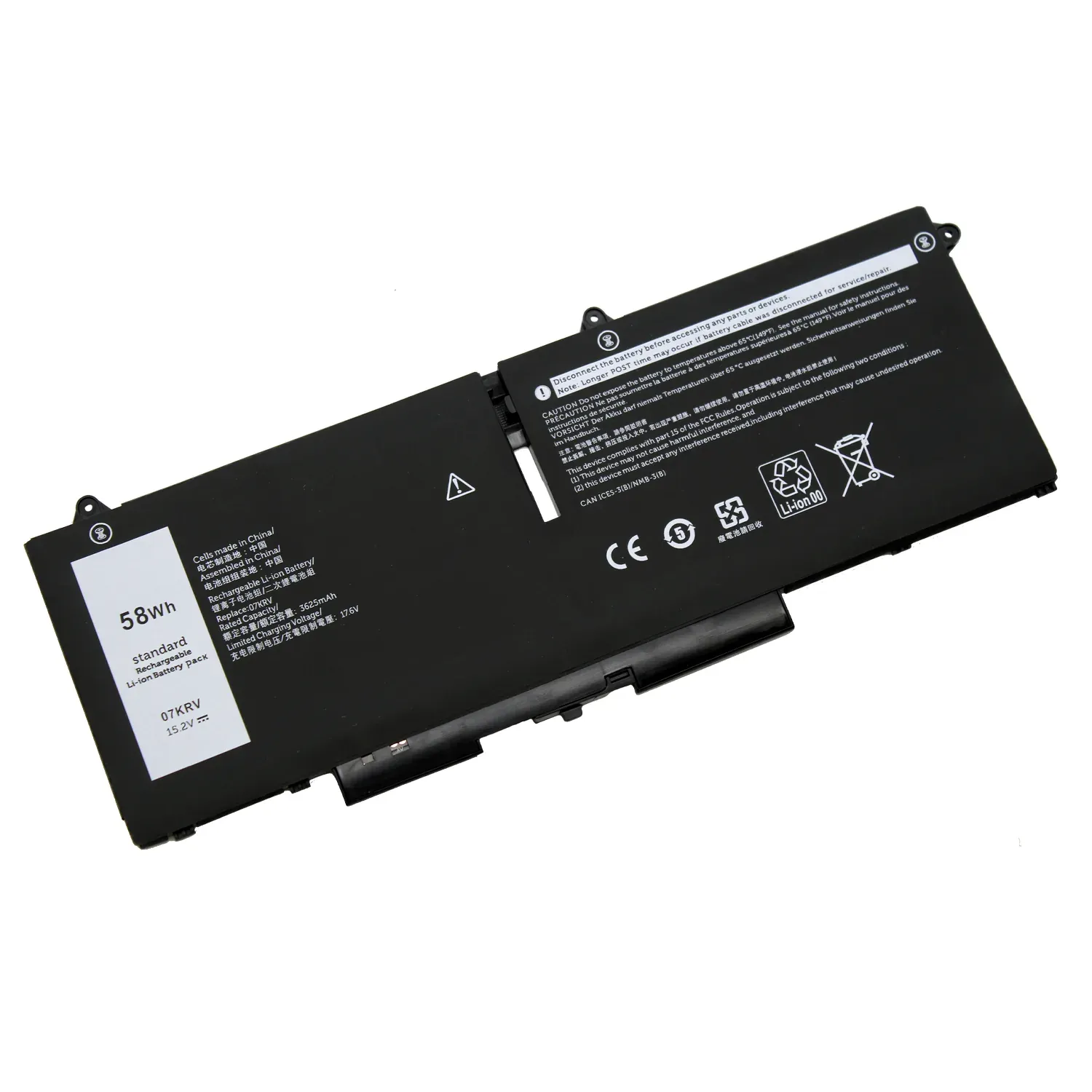 BATERIA PARA PORTÁTIL DELL LATITUDE 14 7430 7330 5430 5330 15.2 V 58 WH 07KRV - Image 2