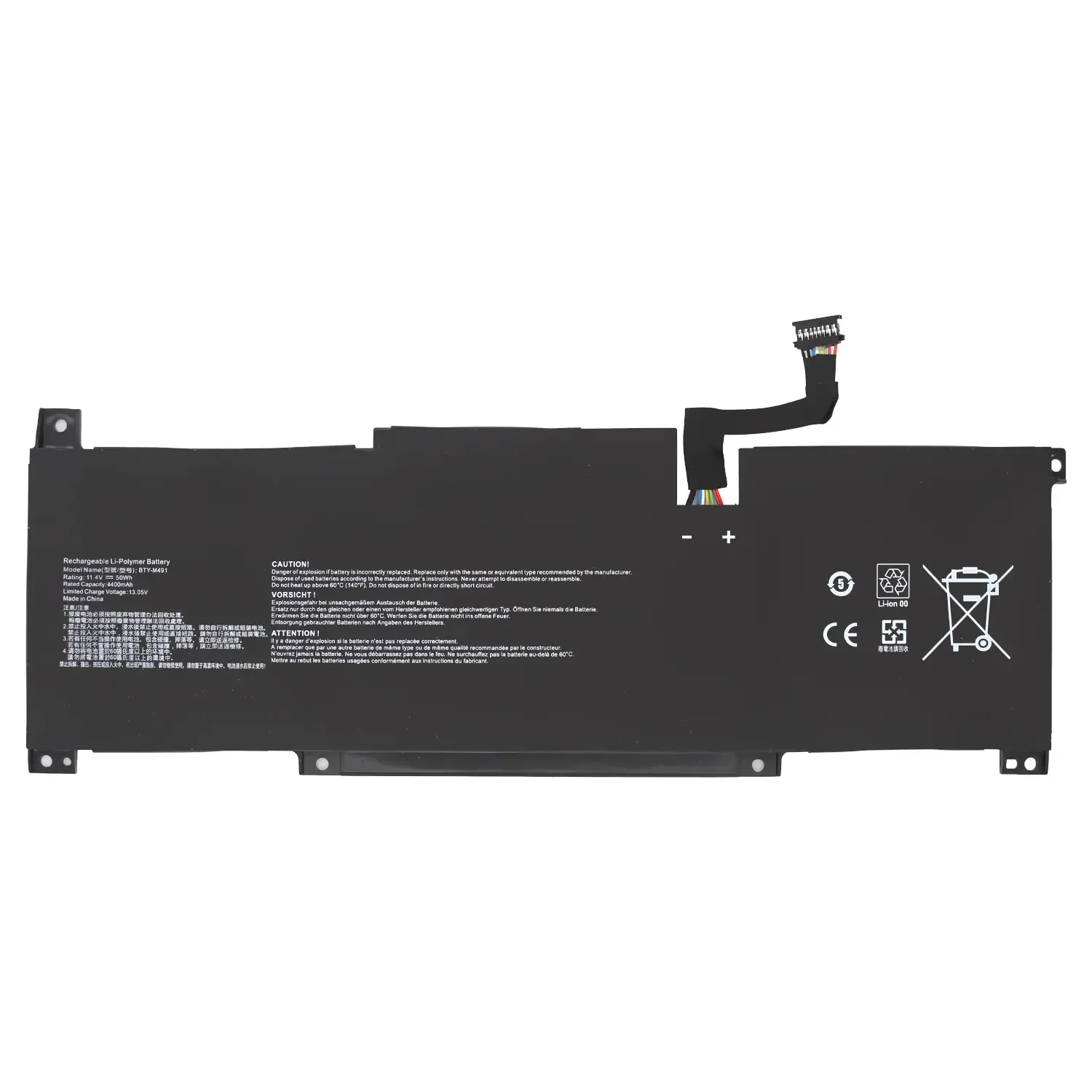 BATERIA PARA PORTÁTIL MSI MODERN 15 A10RB A10M BTY-M491 CONECTOR PRETO