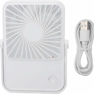 Mini Ventilador de Mesa Portátil USB Recarregável - 3 Velocidades, Silencioso e Compacto | Hub Parts
