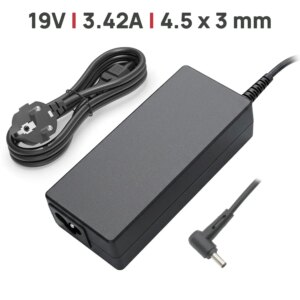CARREGADOR PARA PORTÁTIL LENOVO YOGA 910-13IKB C940-14IIL 19V 3.42A 45W Ficha 4.5x3.0mm Pino Central