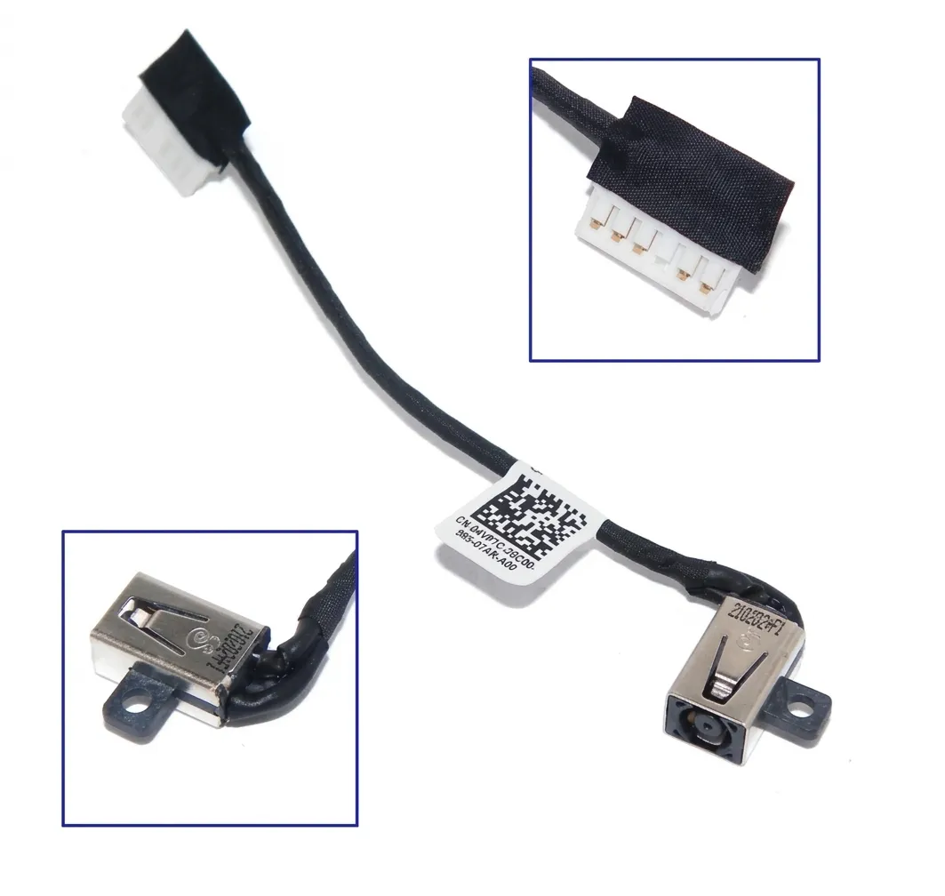 CONECTOR JACK DC PARA PORTÁTIL DELL INSPIRON 3405 3501 3505, CABO 11CM DC301015Q00 DC301016G00