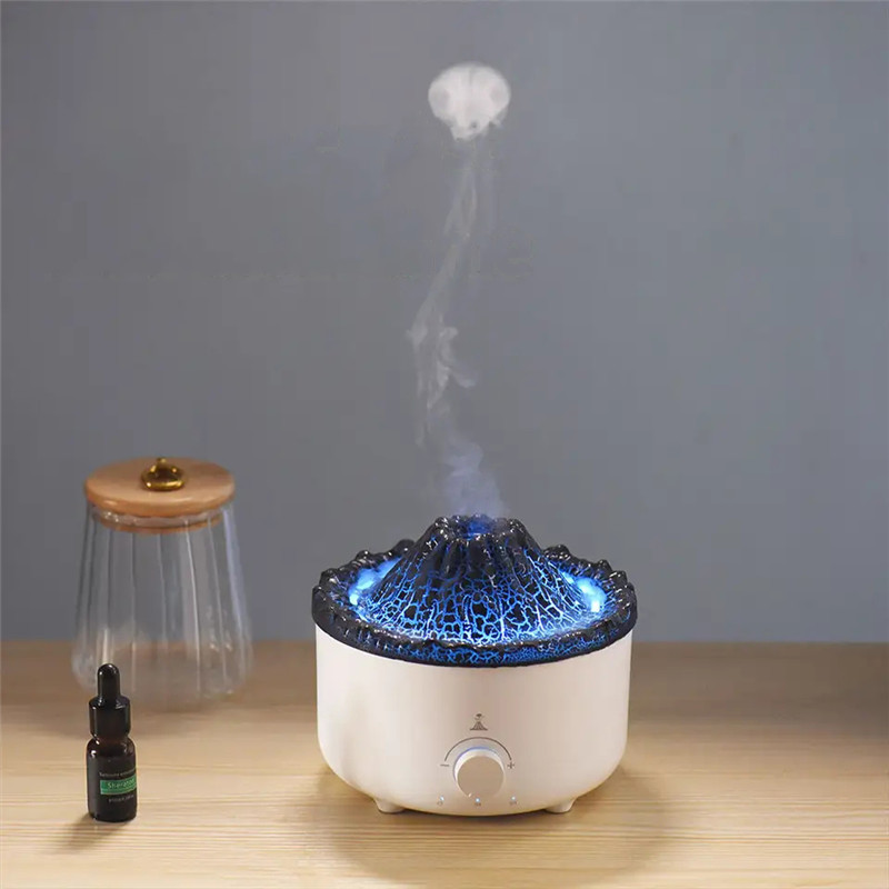 Umidificador Purificador de Ar USB 1300ml com LED Colorido, Aromaterapia e Temporizador - Silencioso para Casa e Escritório