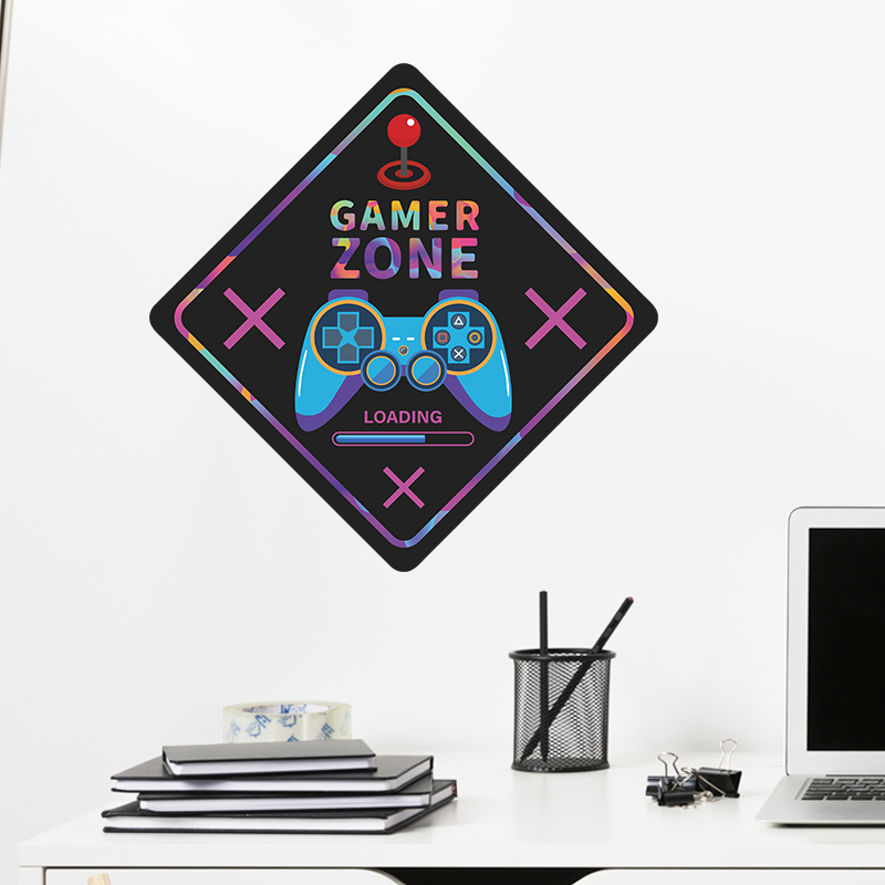 Adesivo de Parede Placa Gamer Zone - Decoração Exclusiva para Gamers | Hub Parts - Image 3