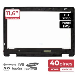 ECRÃ LCD 11.6" HD PARA PORTÁTIL ACER CHROMEBOOK R751T R751TN 6M.GNJN7.001 TÁTIL