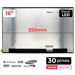ECRÃ B160UAN08.1 LED 16" PARA PORTÁTIL 144HZ IPS 1920x1200 16:10 40 PINOS EDP