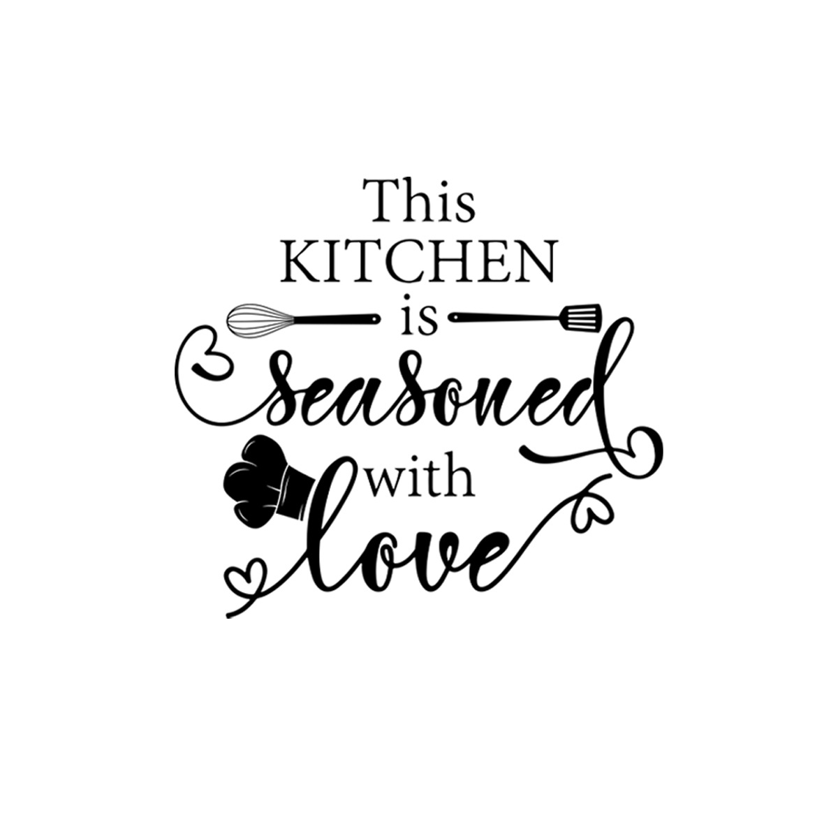 Adesivo de Parede para Cozinha Love: Decoração Moderna e Aconchegante | Hub Parts - Image 5
