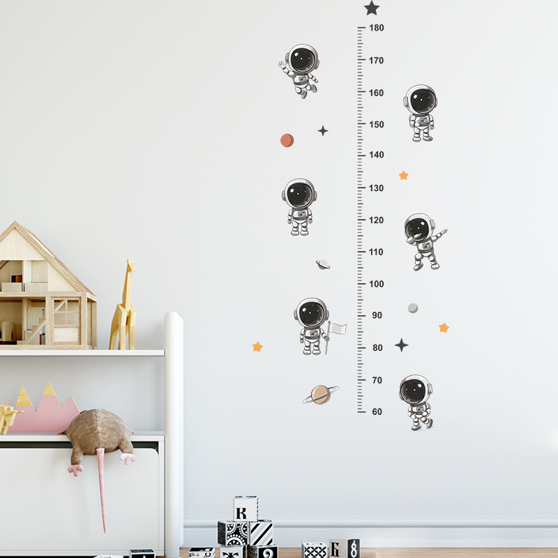 Medidor de Altura Infantil Astronauta 180cm - Adesivo de Parede Decorativo para Quarto de Criança - Image 2