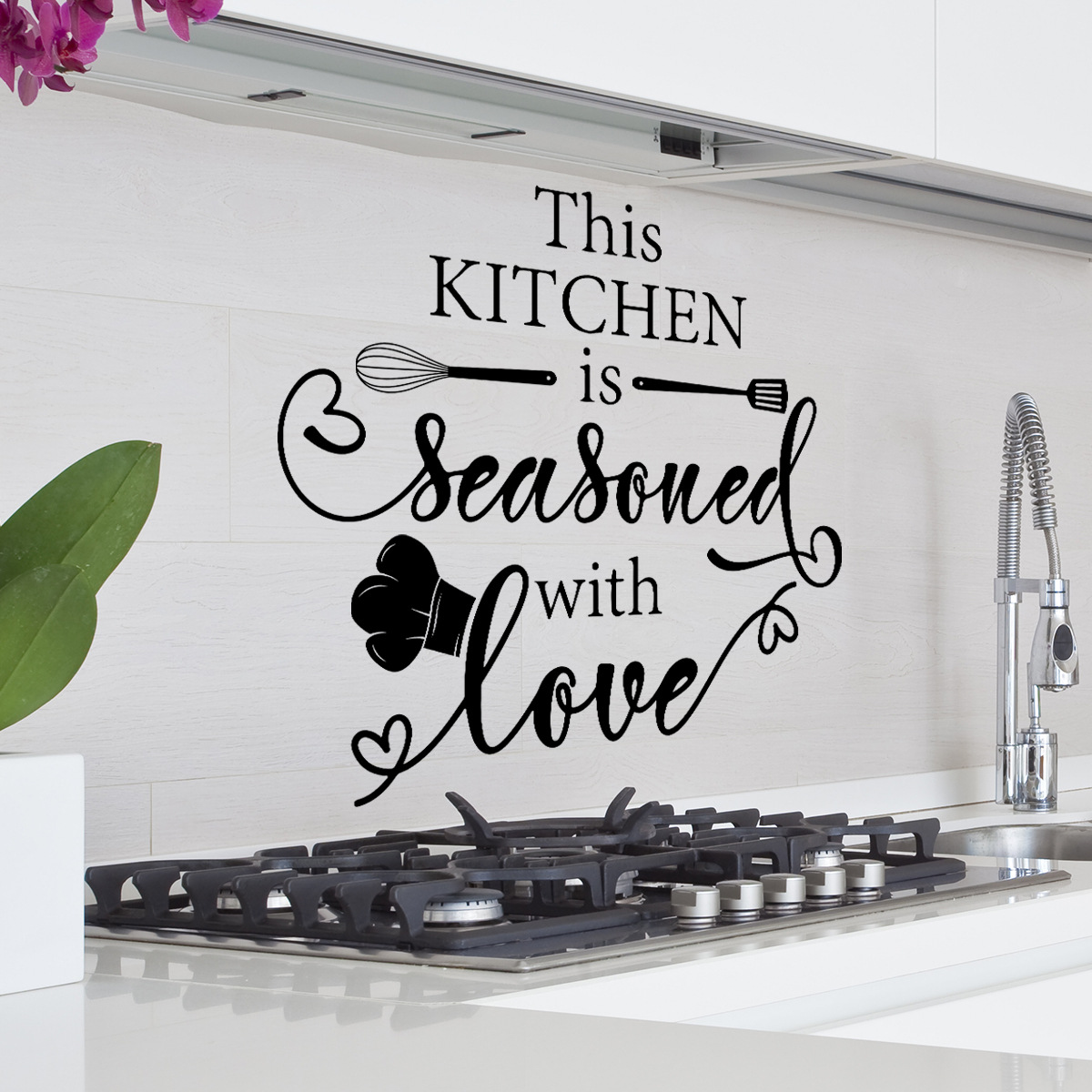Adesivo de Parede para Cozinha Love: Decoração Moderna e Aconchegante | Hub Parts - Image 6