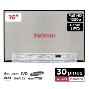 ECRÃ LED 16" 1920x1200 FHD PARA PORTÁTIL N160JCA-EEL REV.A1 30 PINOS