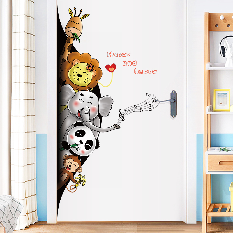 Adesivo para Porta Animais Variados 60x90cm - Decoração Criativa e Resistente - Image 2