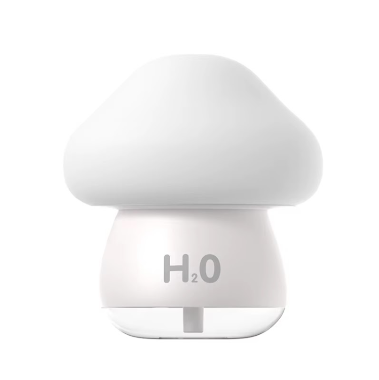 Luz Noturna Cogumelo Umidificador Ultrassónico 200ml USB-C LED 7 Cores - Difusor Portátil Hub Parts
