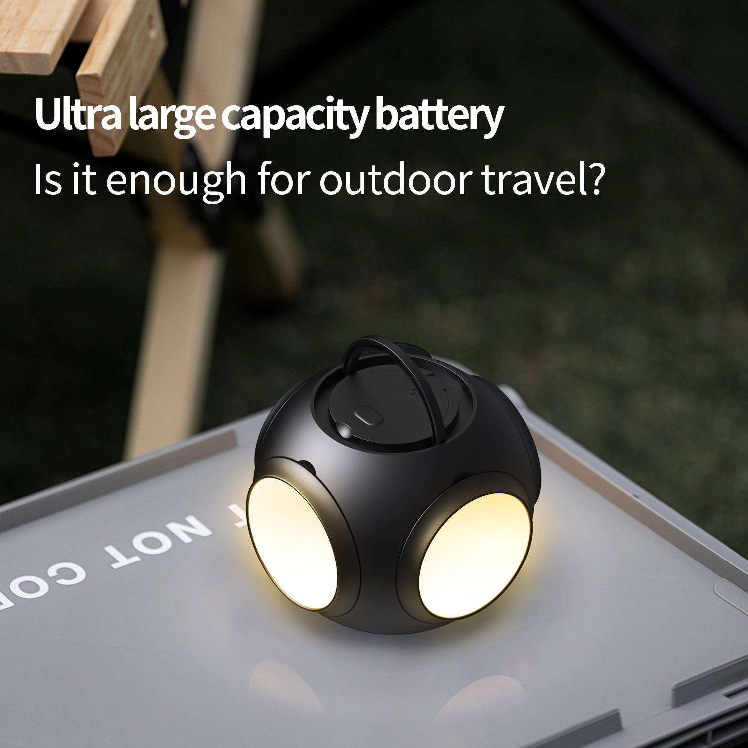 Lanterna de Camping LED Recarregável USB-C Portátil | Luz para Tenda, Campismo e Emergência - Image 2