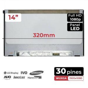 ECRÃ LED DE 14" RECONDICIONADO PARA PORTÁTIL NV140FHM-N47 06HY1W 6HY1W 30 PINOS