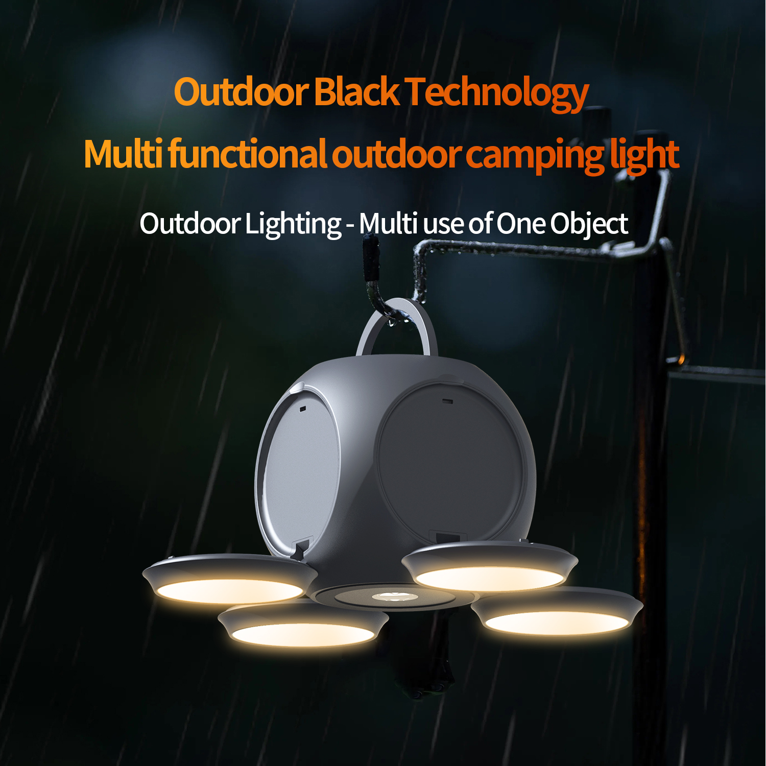 Lanterna de Camping LED Recarregável USB-C Portátil | Luz para Tenda, Campismo e Emergência - Image 3