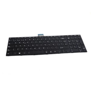 Teclado Glossy Preta para Portátil Toshiba Satellite C70 A B D