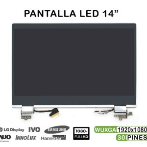 ECRÃ LED QUASE NOVO DE 14" COMPLETO PARA PORTÁTIL HP PAVILION X360 14M-CD | B140HAN01.3
