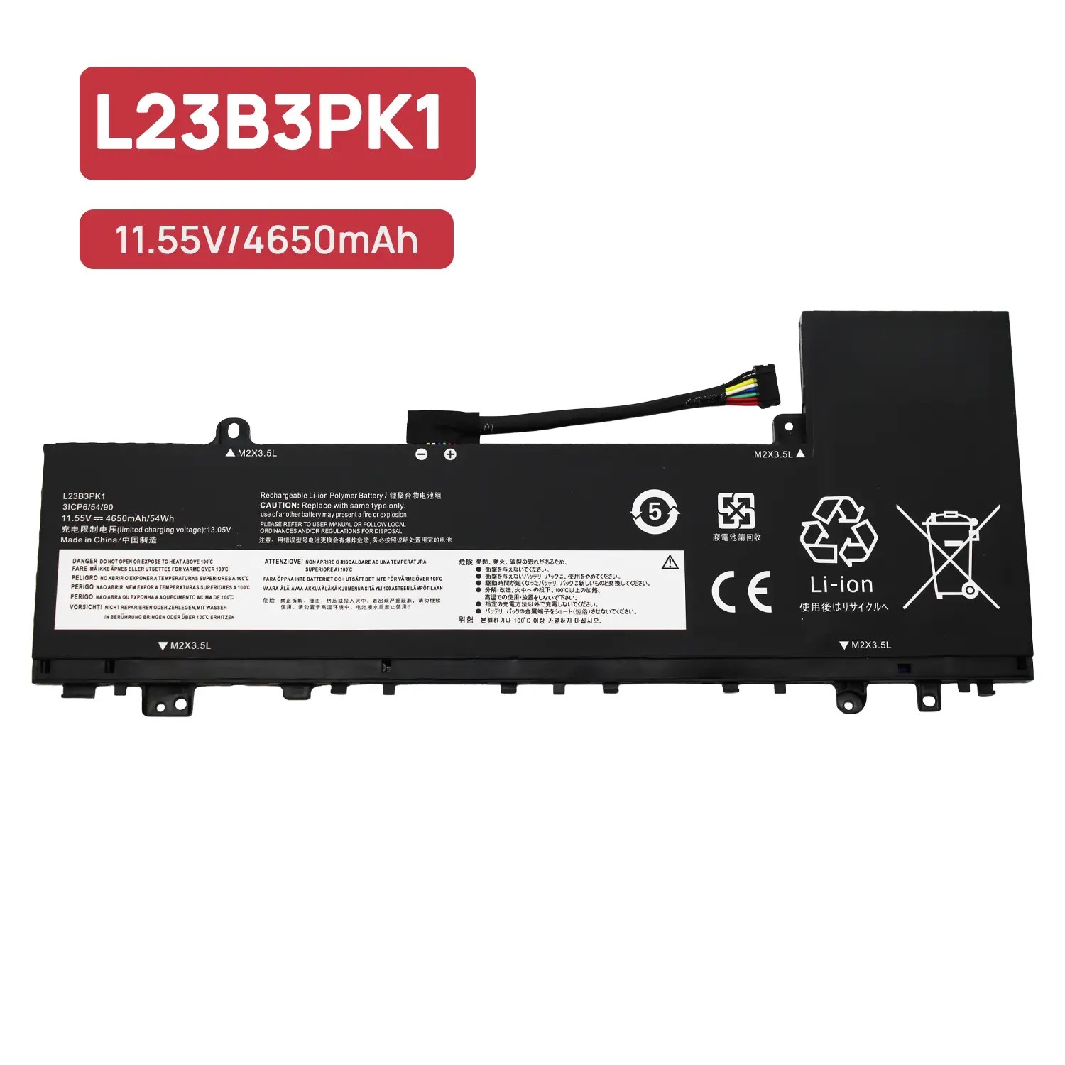 BATERIA PARA PORTÁTIL LENOVO IDEAPAD SLIM 5-14IHP9 15IRH9 16AHP9 | L23B3PK1 11.55V - Image 2