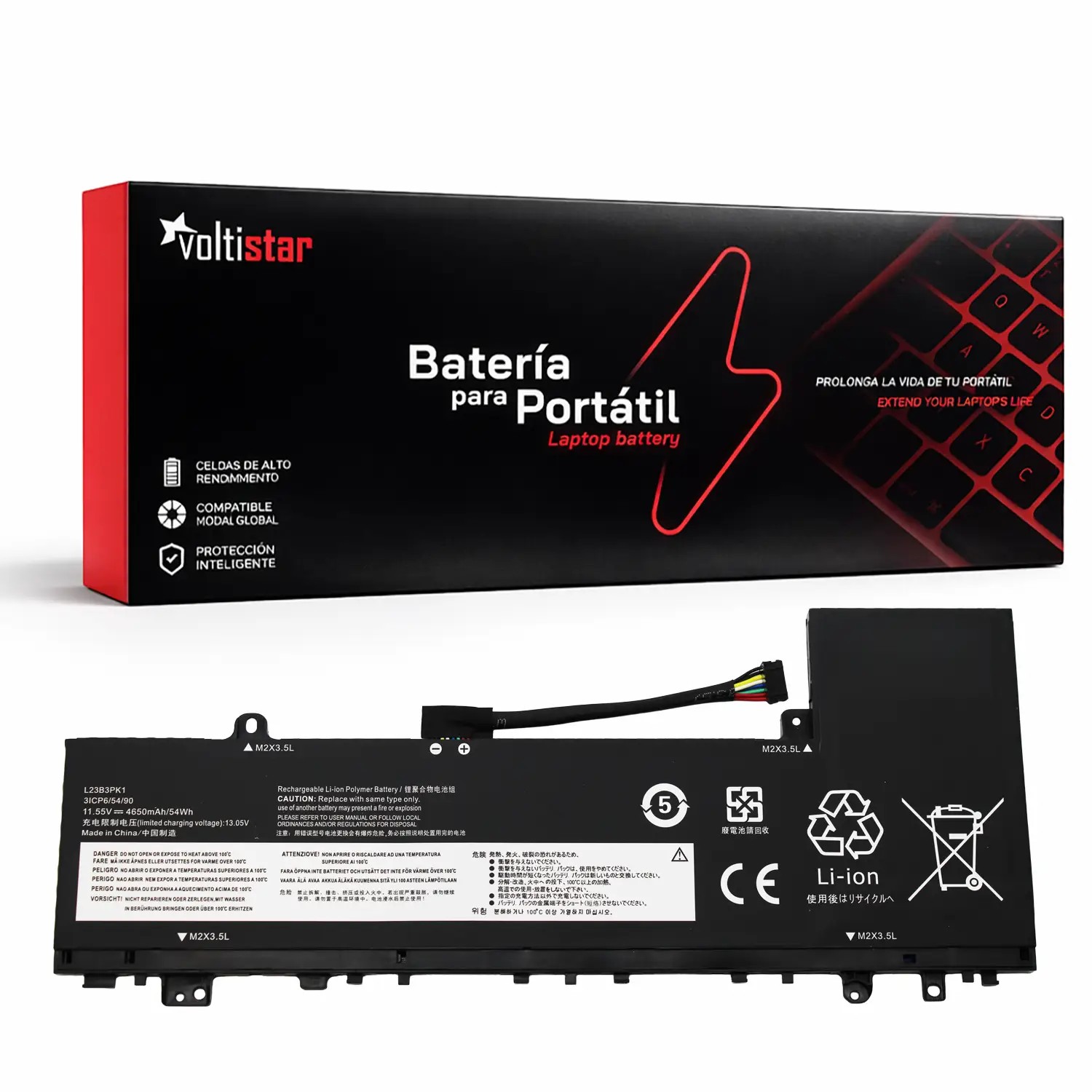 BATERIA PARA PORTÁTIL LENOVO IDEAPAD SLIM 5-14IHP9 15IRH9 16AHP9 | L23B3PK1 11.55V