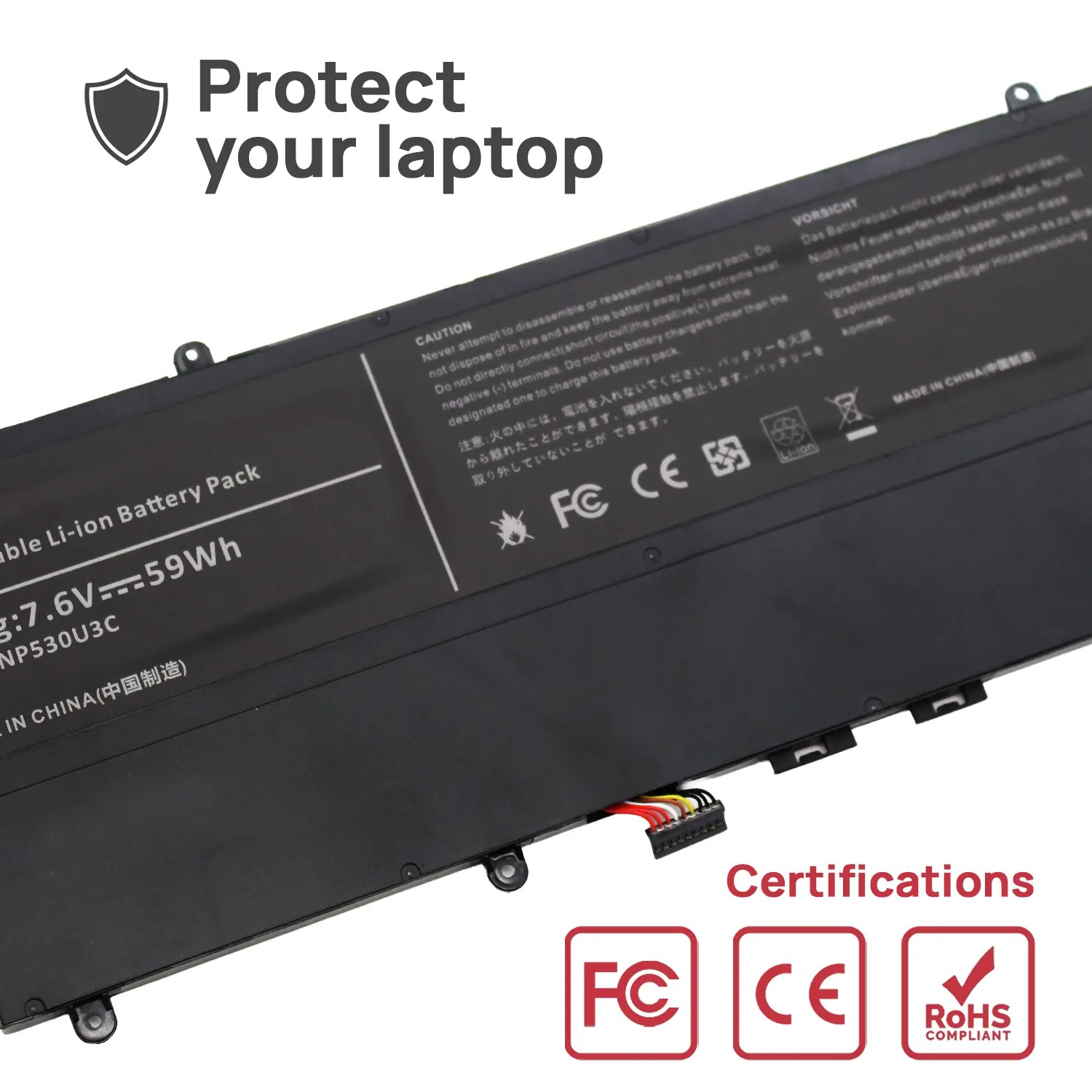 BATERIA PARA PORTÁTIL SAMSUNG NP530U3B NP530U3C NP535U3 NP540U3C - Image 5