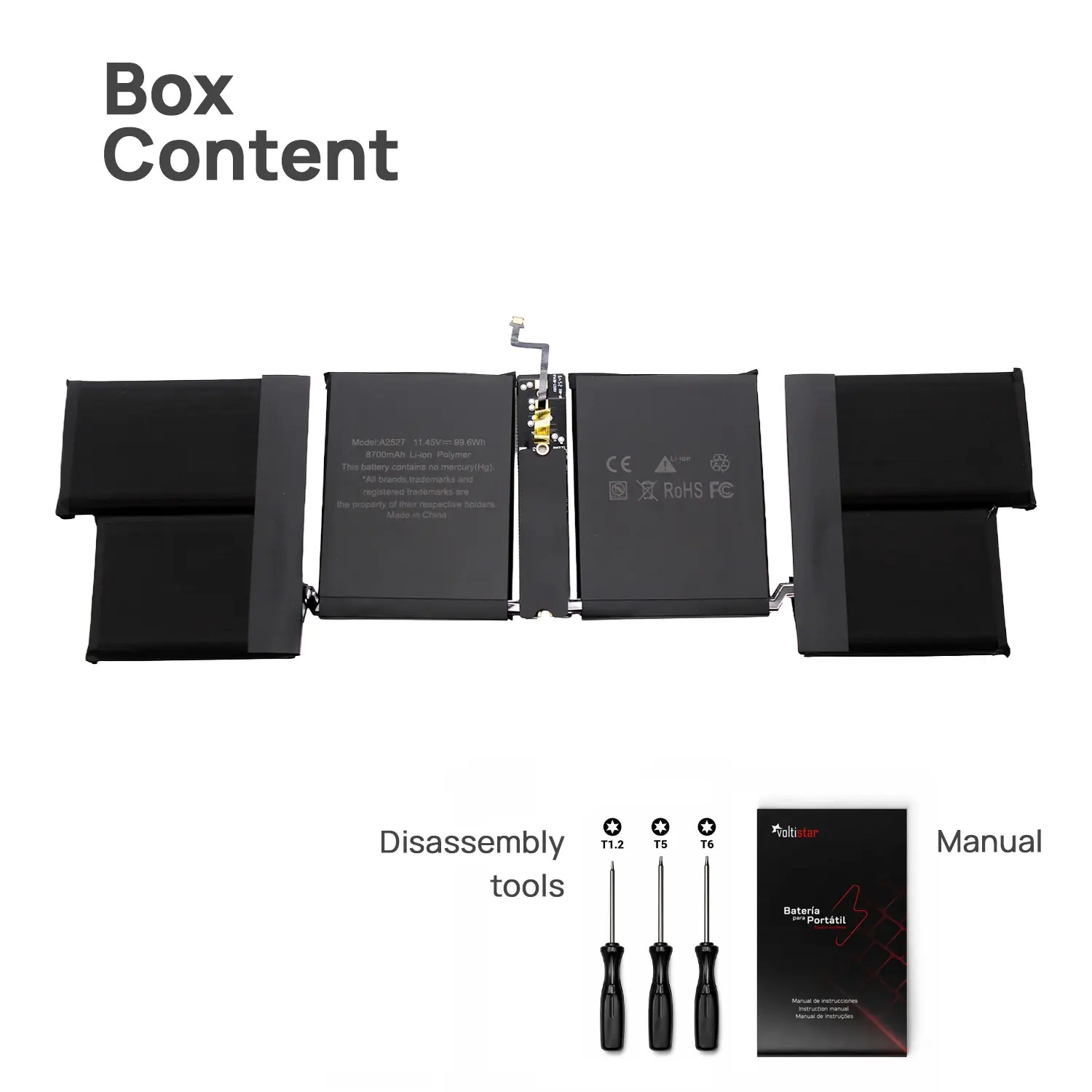 BATERIA A2527 PARA PORTÁTIL APPLE MACBOOK PRO 16" A2485 - Image 4