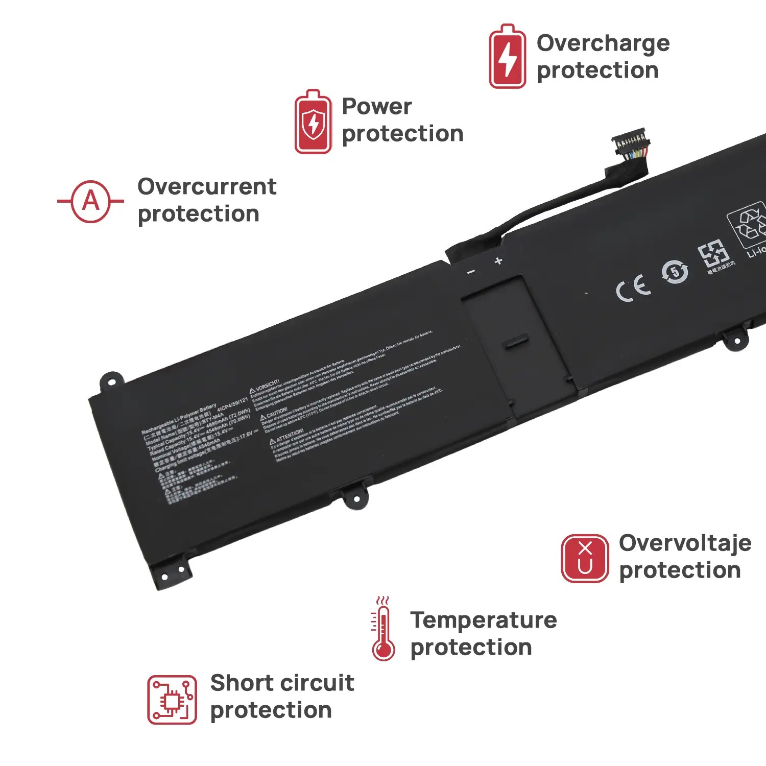 BATERIA BTY-M4A PORTÁTIL MSI SUMMIT E14 FLIP EVO A12MT - Image 4