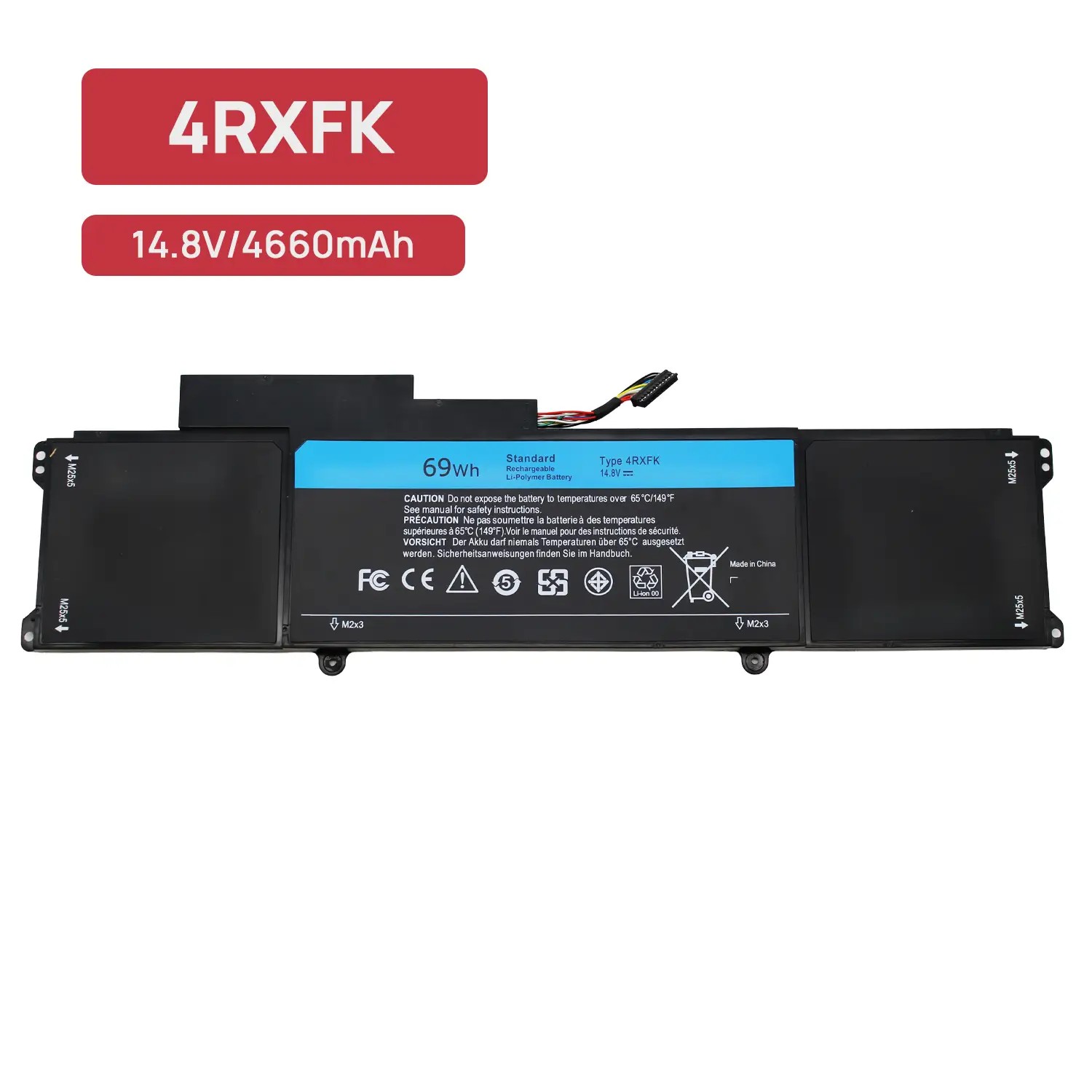 BATERIA 4RXFK PARA PORTÁTIL DELL ULTRABOOK XPS 14 L421 L142X - Image 2