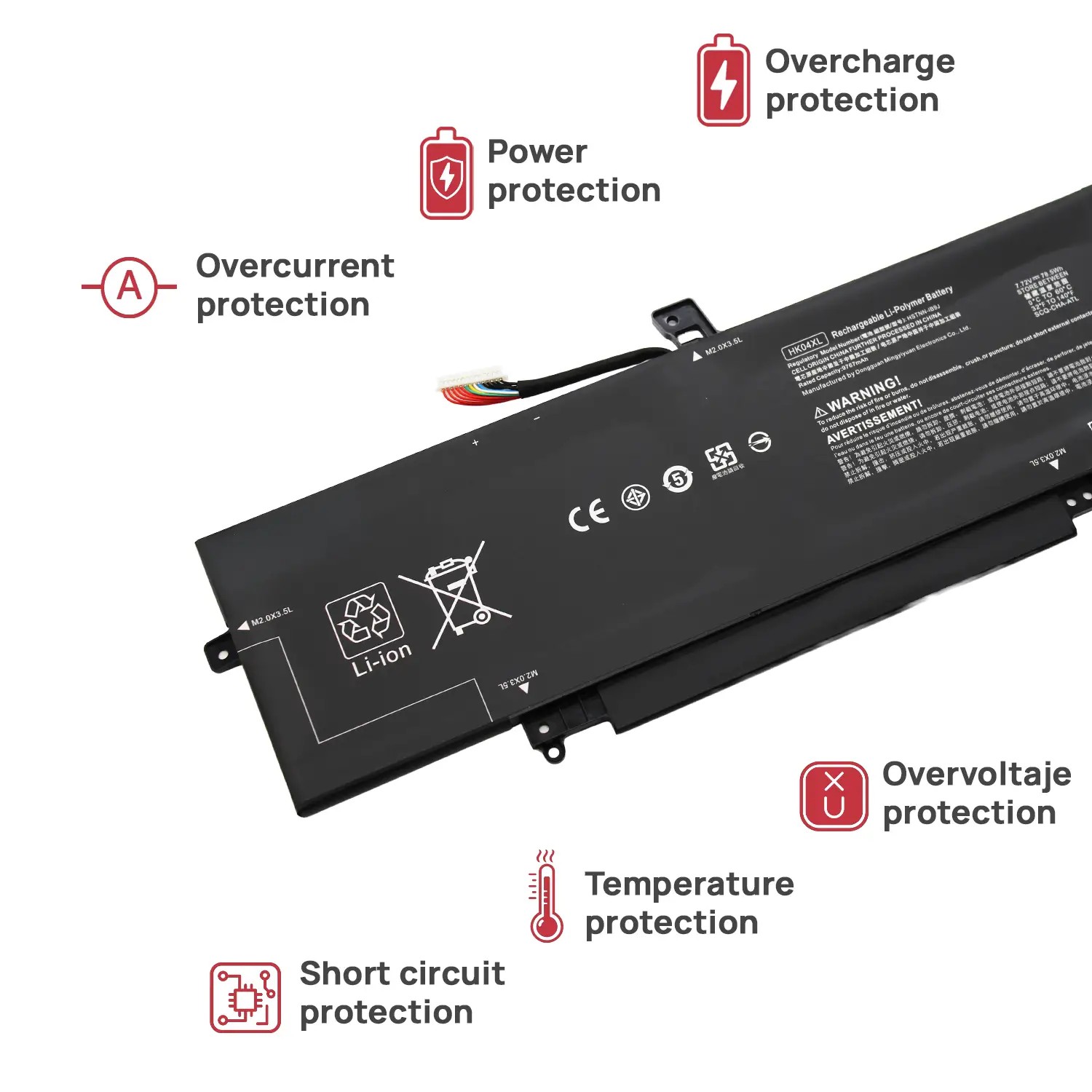 BATERIA HK04078XL PORTÁTIL HP ELITEBOOK X360 1030 G7 G8 1040 G7 G8 SERIES 78WH - Image 4