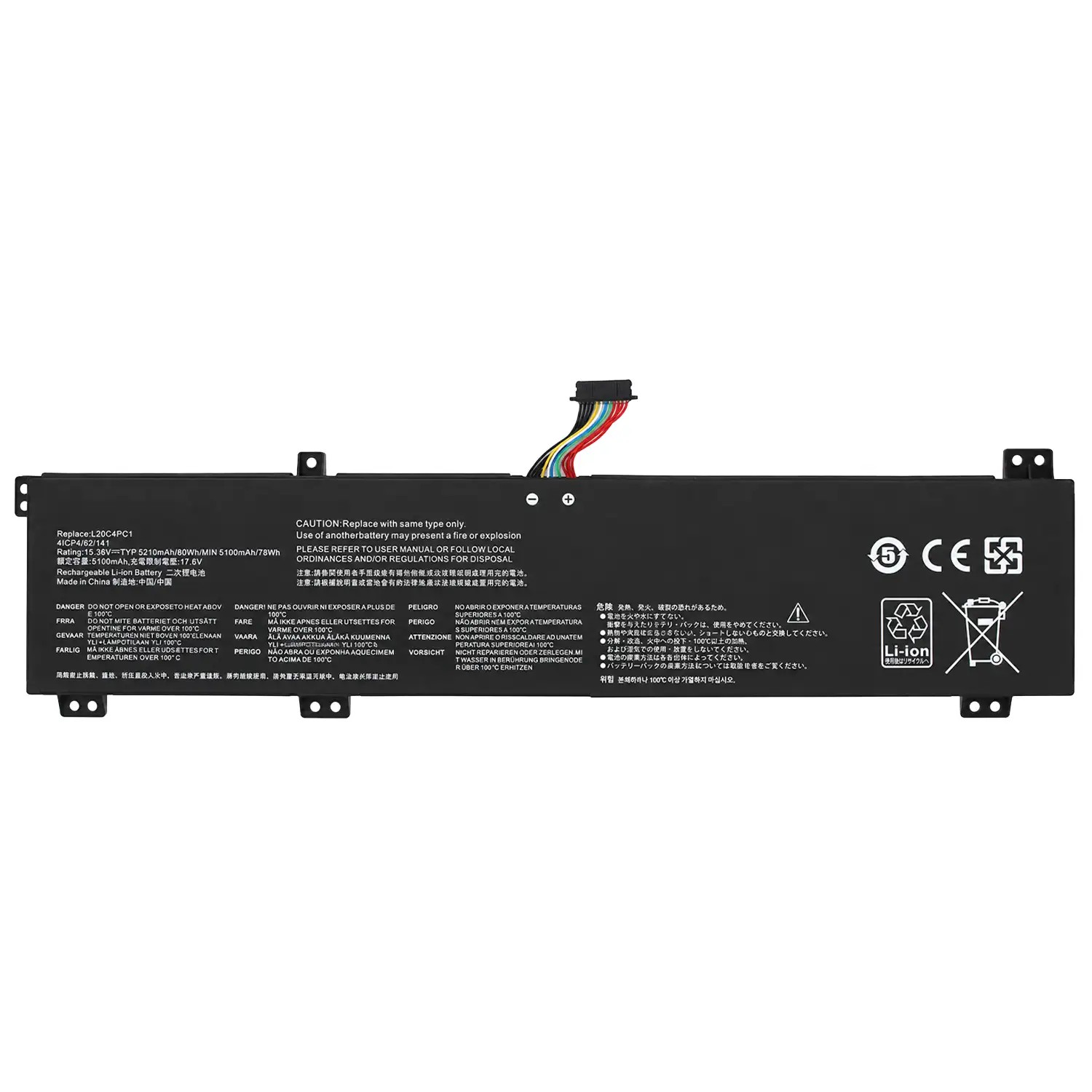 BATERIA L20C4PC1 PARA PORTÁTIL LENOVO LEGION 5 PRO-16ACH6 PRO-16ACH6H PRO-16ITH6 PRO-16ITH6H - Image 2
